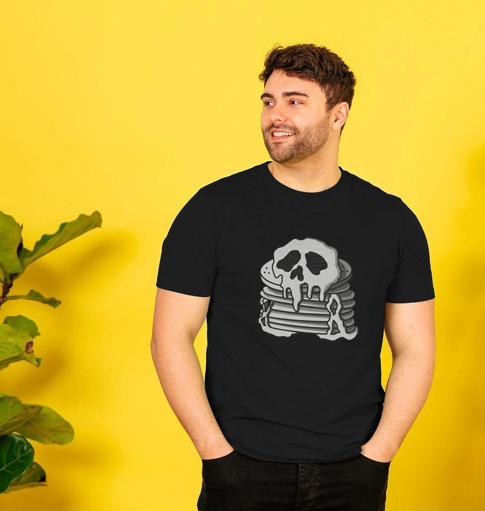Skull & Pancakes Men's T-Shirt
